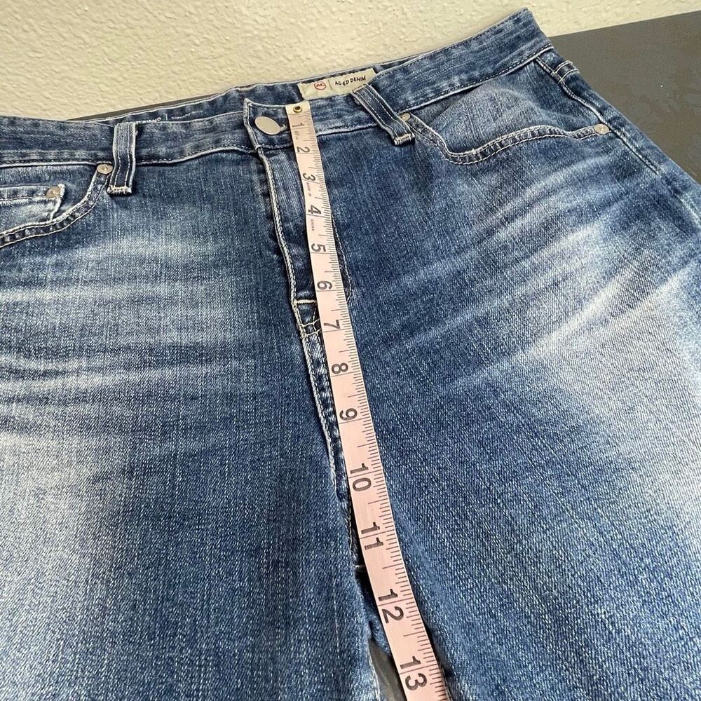 AG Adriano Goldschmied Ex-Boyfriend Slouchy Slim Crop Jeans Size 31 - Picture 9 of 12